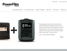 Tablet Screenshot of powerfilmsolar.com